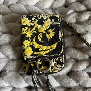 Damask Print Double ID Wallet